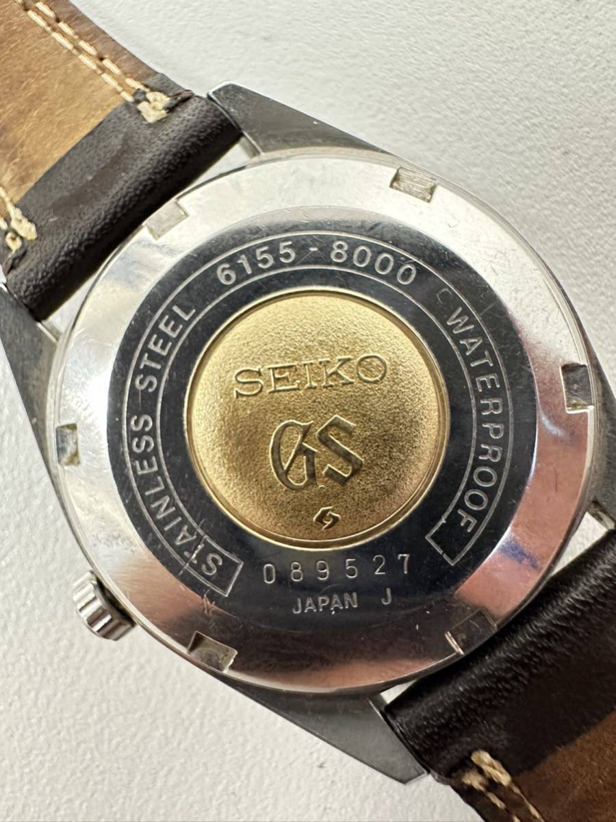 ◆稼働品◆グランドセイコー HI-BEAT 6155-8000 自動巻き メンズ腕時計_画像4