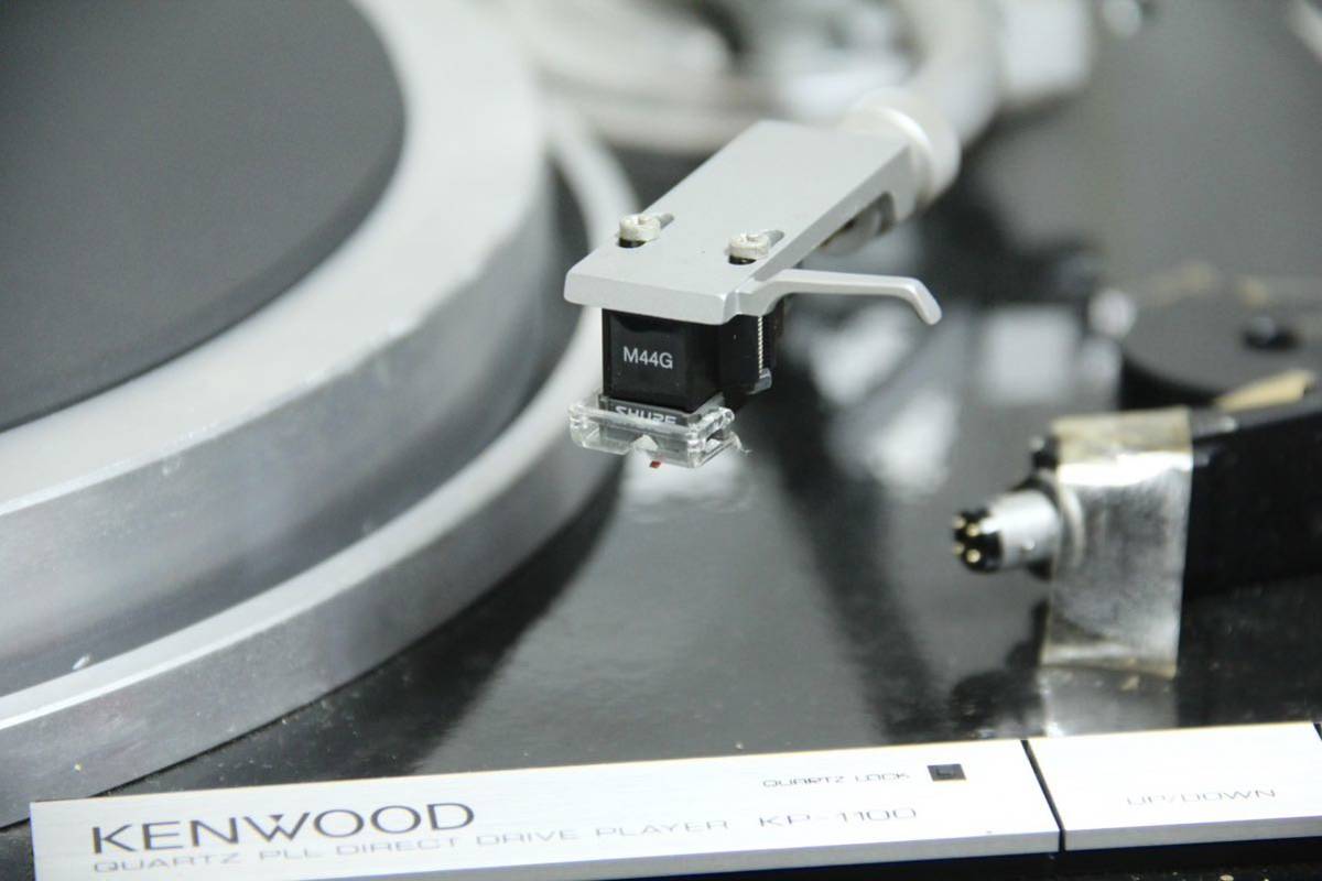 通電確認済み 現状品 オーディオ機器 ターンテーブル KENWOOD KP-1100 ケンウッド ターンテーブル 木製 レコードプレーヤー_画像4