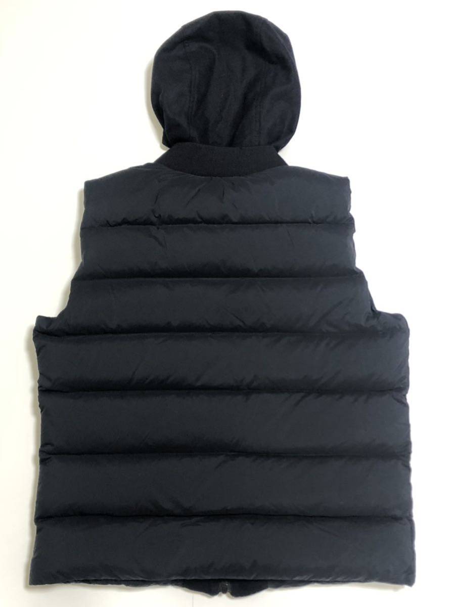 美品 MONCLER SOURSAC GILET 3 L 〜 XL 相当 モンクレール フード ダウンベスト ダウン ベスト 国内正規品 モンクレールジャパン_画像3