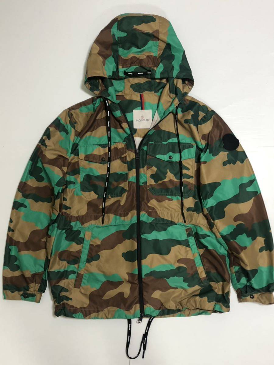 美品 MONCLER CARION 4 XL 〜 XXL モンクレール カモフラ ナイロンジャケット 迷彩 マウンテンパーカー ジャケット 迷彩柄 JPタグ