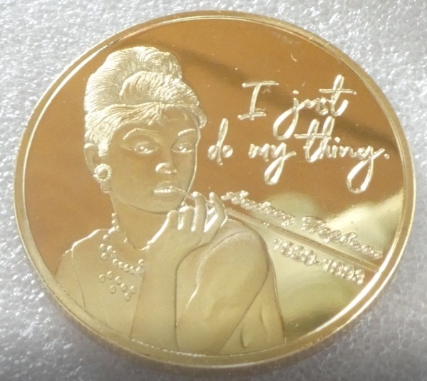 オードリーヘップバーン 肖像画コイン メダル Audrey Hepburn_画像2