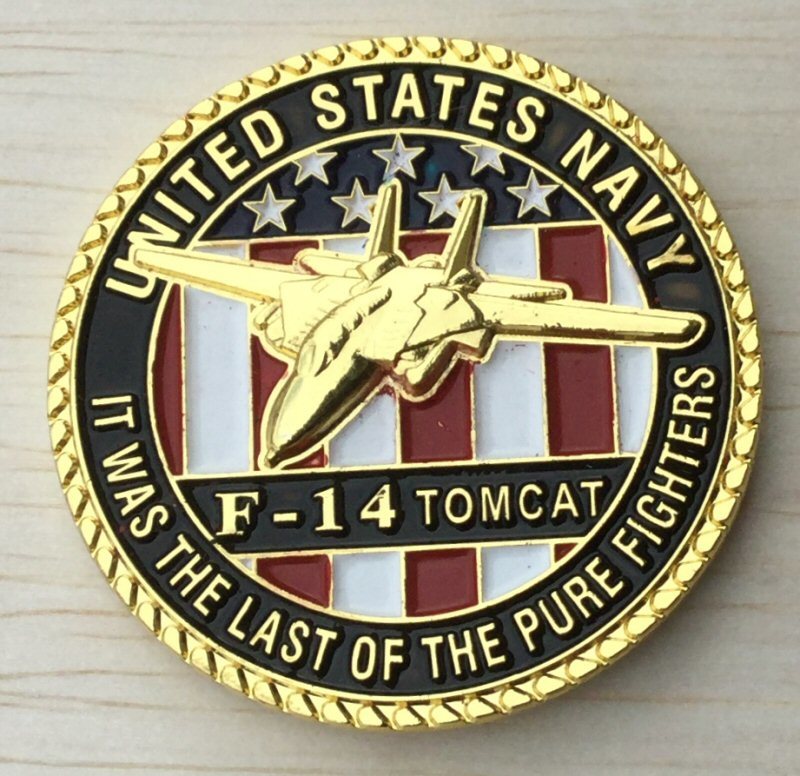 アメリカ合衆国 空軍 United States Air Force F-14 TOMCAT チャレンジコイン_画像1