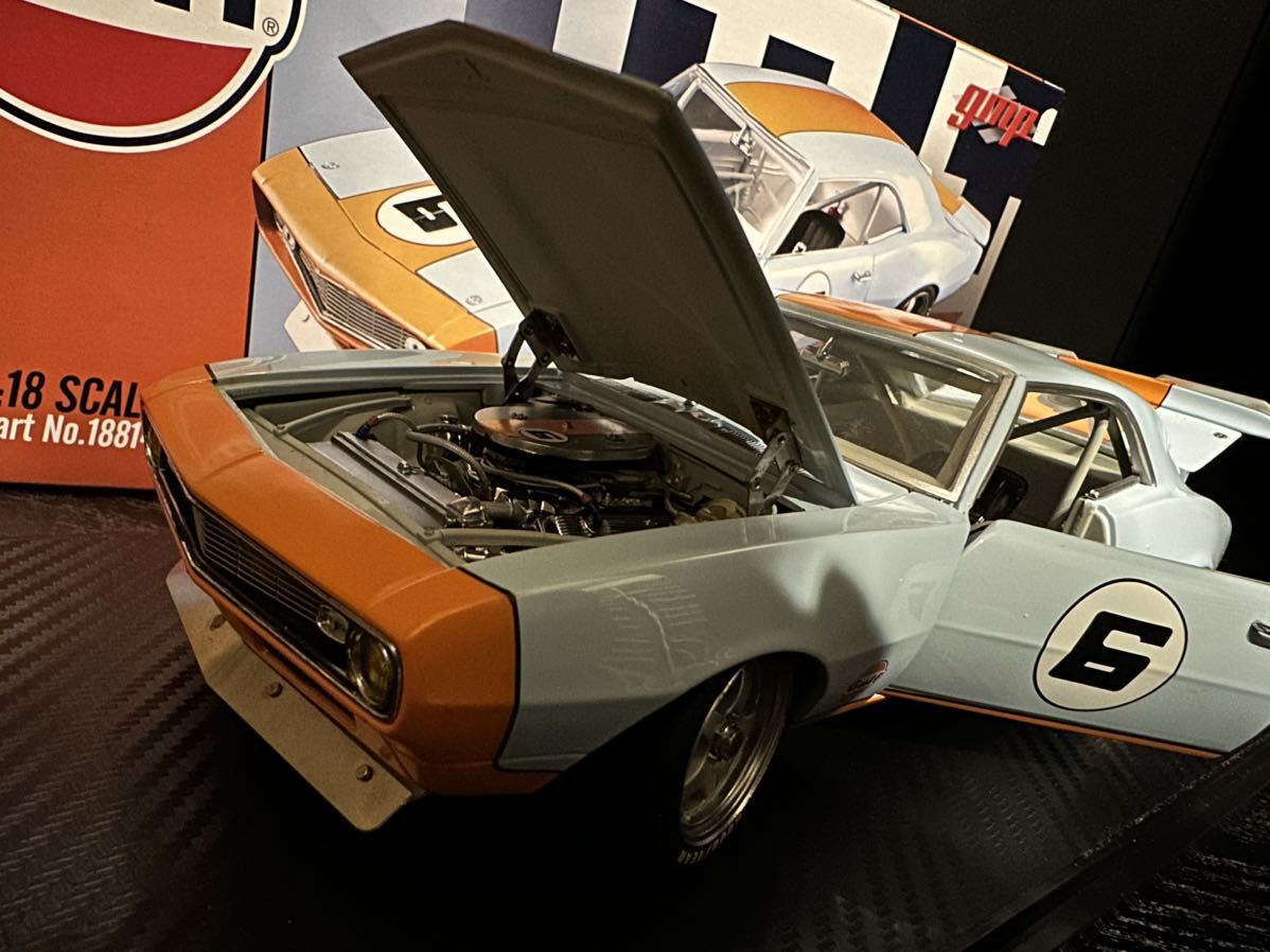 [絶版品] 1/18 GMP Gulf 1968 STREET FIGHTER CHEVROLET CAMARO シボレー ガルフ カマロ chevy ERTL ACME American muscle アメ車 V8_画像1