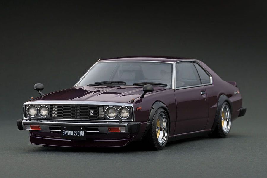 [新品] 1/18 IG1585 Nissan Skyline 2000GT-ES (C210) Purpleイグニッションモデル ignition model 日産 スカイライン ジャパン 前期の画像10