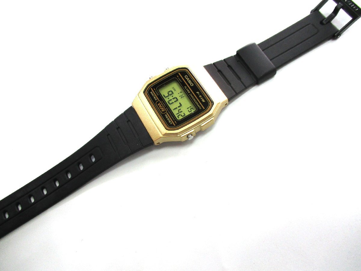 ★とちぎ屋！【ＣＡＣＩＯ】カシオコレクション デジタル ゴールドカラー Ｆ－９１Ｗ 多機能満載 メンズ腕時計★の画像2
