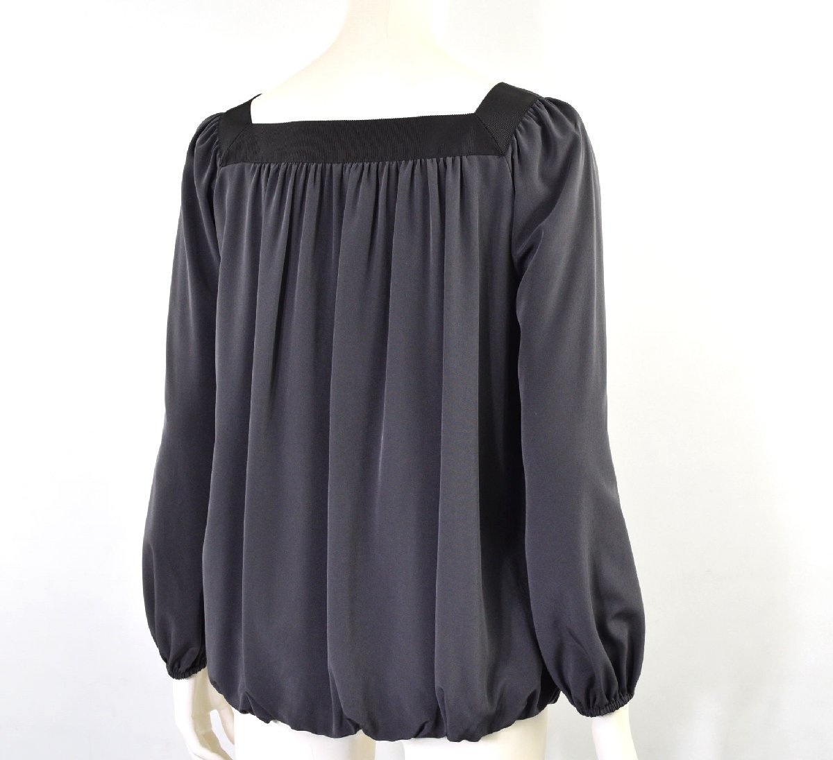 0601-24B0234* Untitled * square!... beautiful . is seen gya The - blouse pull over 2 navy hem rubber entering 