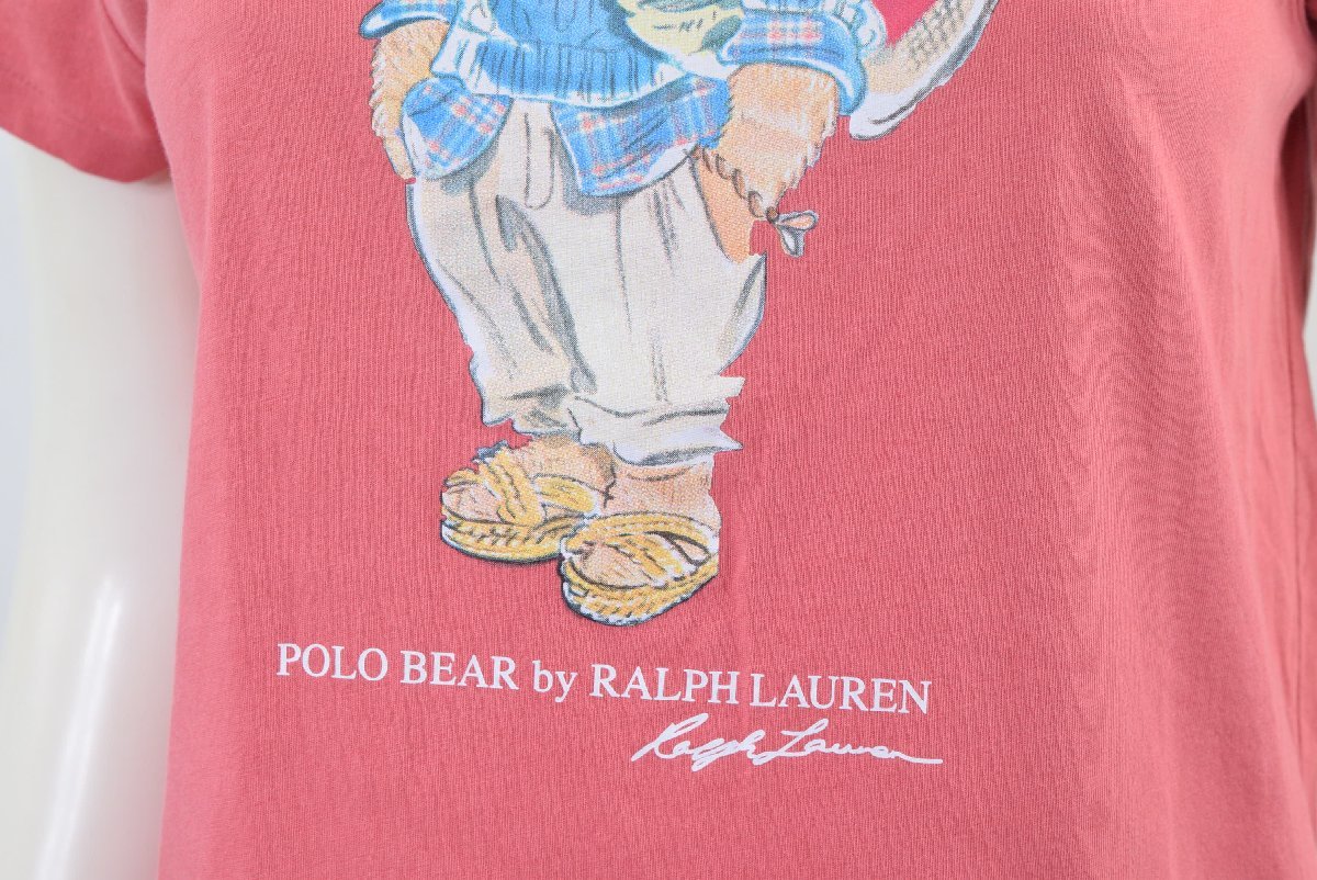 2062-24B0036*POLO RALPH LAUREN Ralph Lauren *Polo Bear T-shirt coral pink S (160/84A)