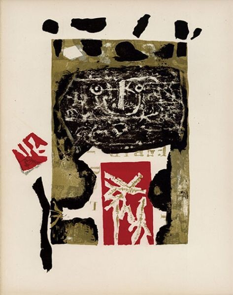 アントニ・クラーベ版画集「Eloge de Clave」　Mannel Bruker　仏語版　限200　リトグラフ7図（S:32×25）　1958年　Antoni Clave_画像3