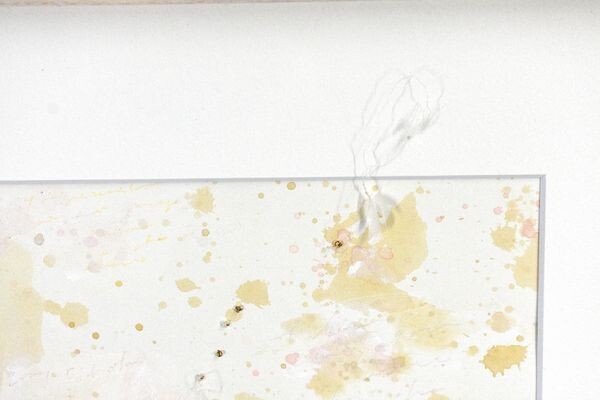 湯沢薫画額「ひとりごとII」　ミクストメディア　紙　LIBRAIRIE6シール　28.5×19.7　2019年　Kaori Yuzawa_画像5