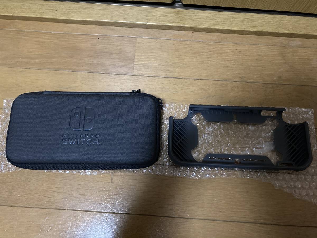 即決 2点セット HORI ホリ スリムハードポーチ タフプロテクター for Nintendo Switch Lite ブラック ニンテンドースイッチ ライト ケース_画像2