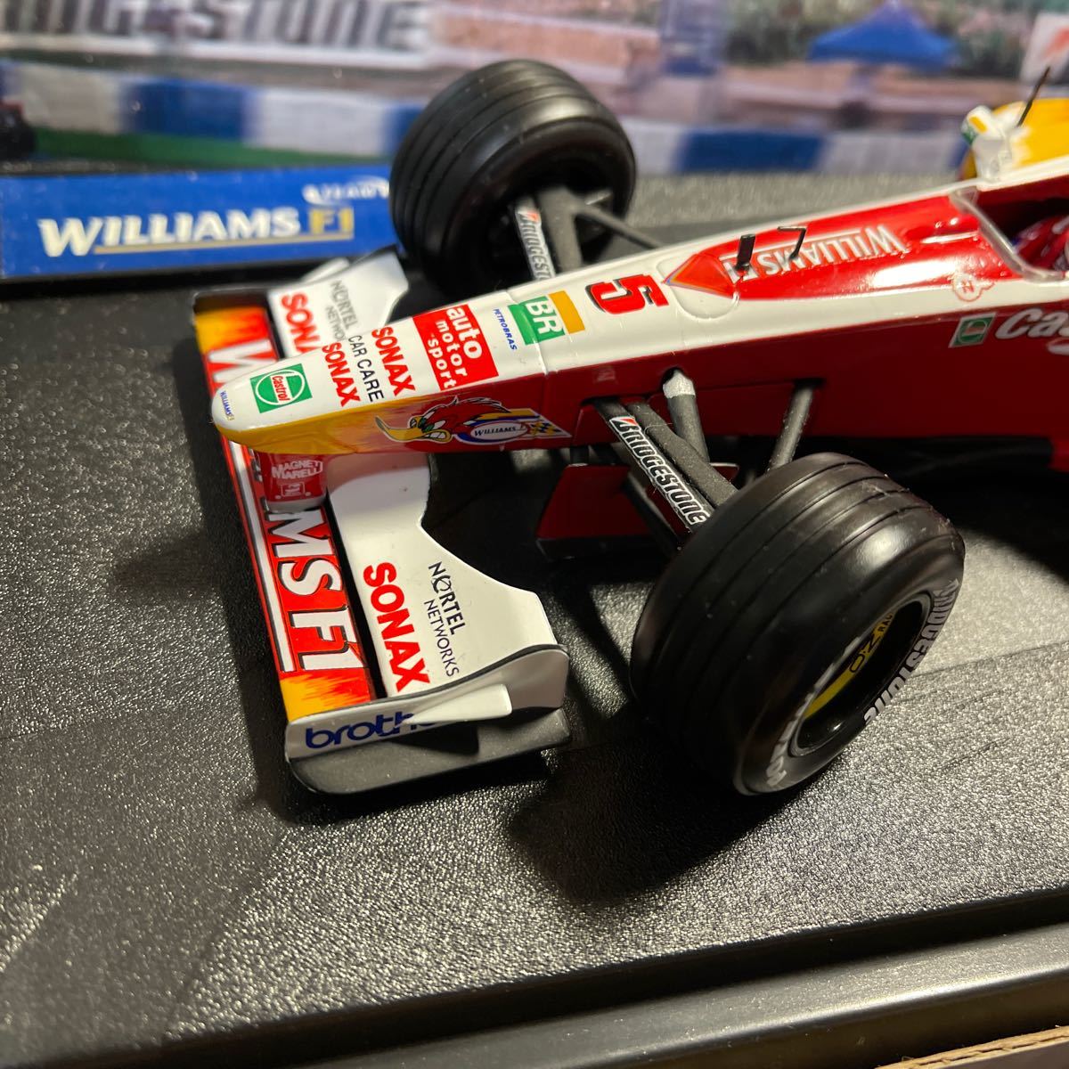 1/18 ウィリアムズ FW21 WILLIAMS F1 MATEL Hotwheels マテル 1999 アレッサンドロ ザナルディ パラリンピック メダリストの画像3