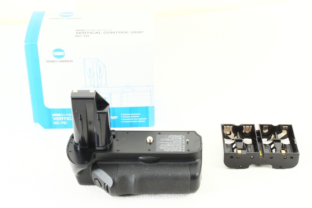 極上品◆KONICAMINOLTA コニカミノルタ VC-7D 縦位置コントロールグリップ◆α-7 DIGITAL用/A3284_元箱など付属品揃った極上品です！