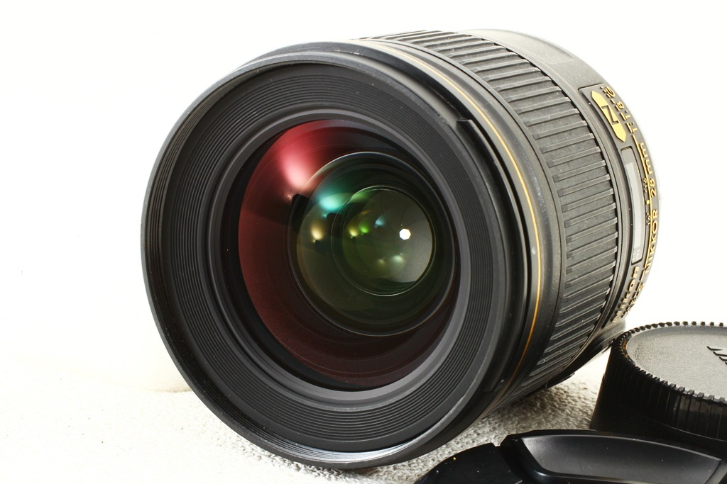 外観極上品◆NIKONニコン AF-S Nikkor 28mm F1.8G◆高解像度単焦点レンズ/A3564