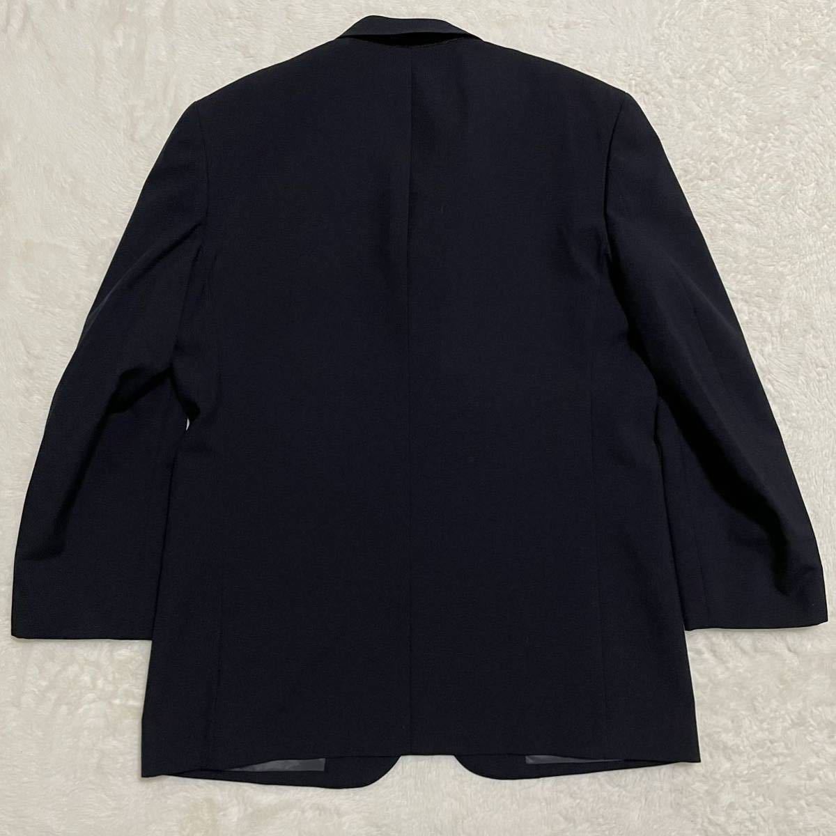 【極美品】大きめ TAKEO KIKUCHI タケオキクチ スーツ セットアップ テーラードジャケット ネイビー 2(M〜L)の画像3