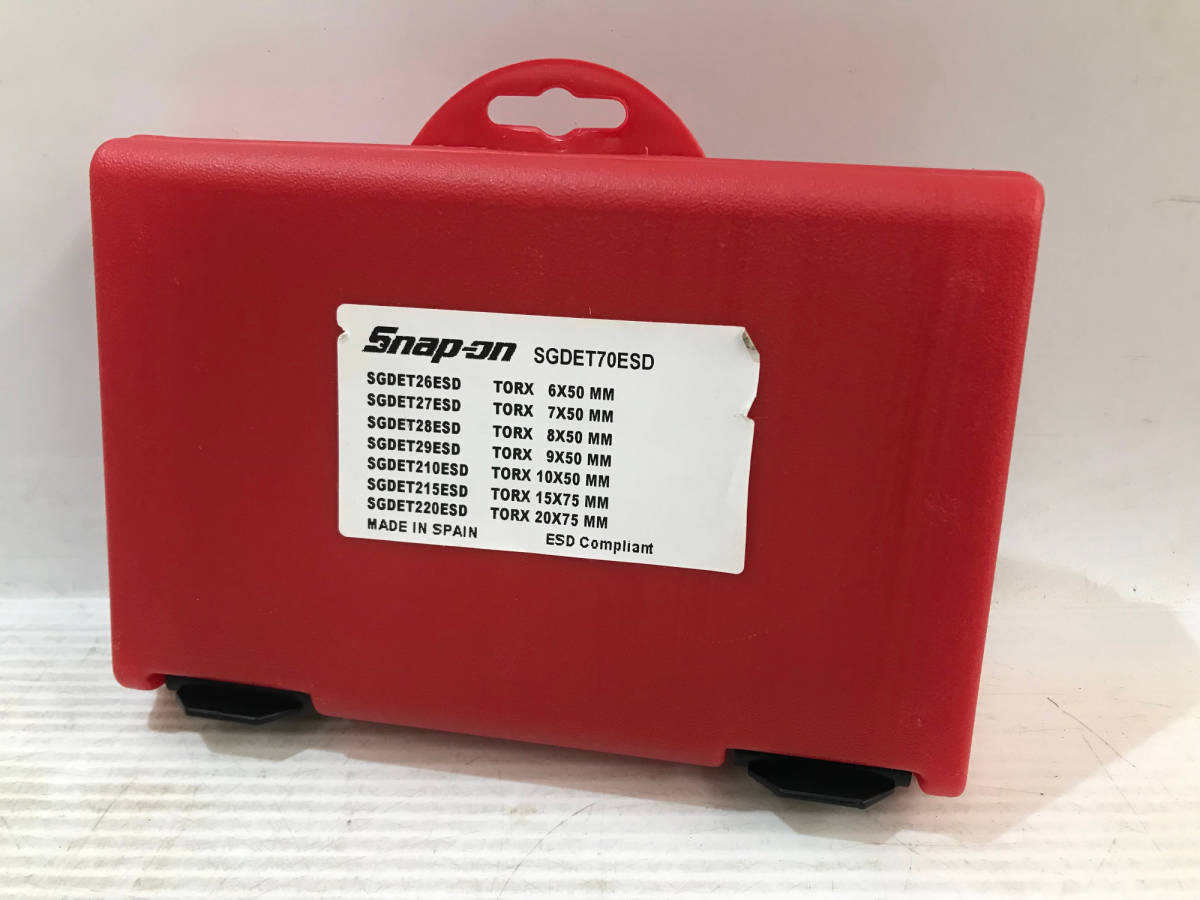 【未使用品】Snap-on 電工用トルクスミニドライバー7本セット SGDET70ESD / IT6AMC92GAR2_画像4