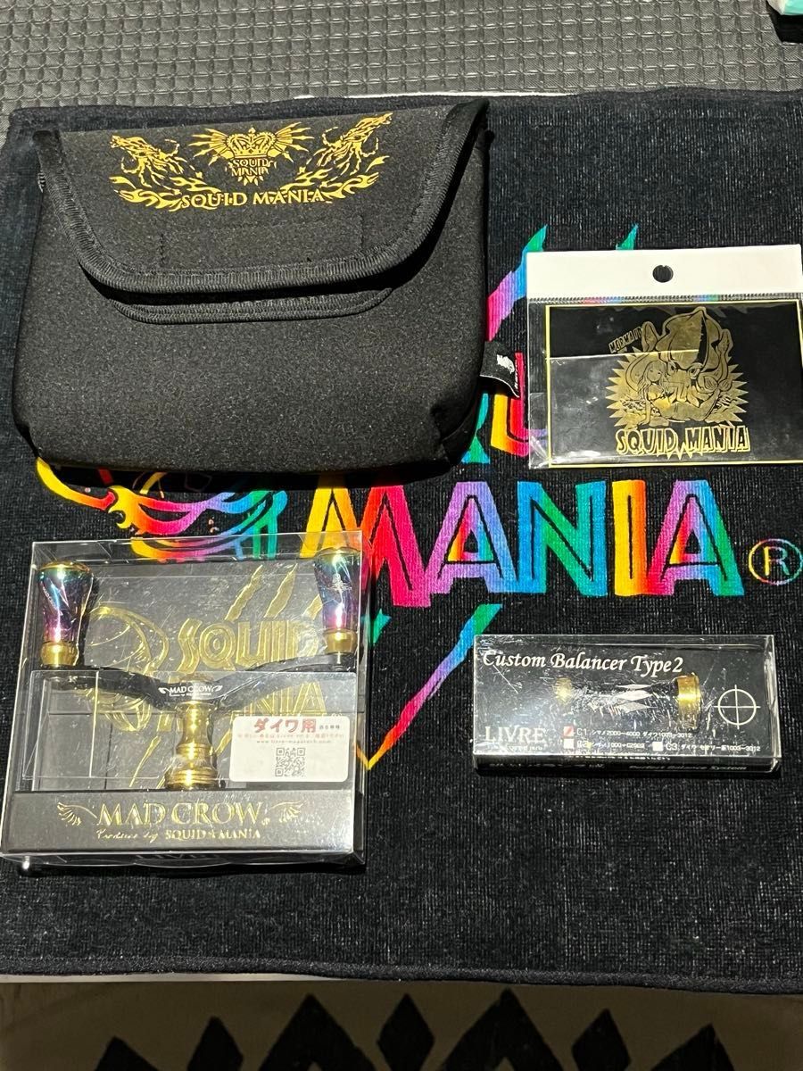スクイッドマニア MADCROW98 Wアルマイト仕様 ブラック&ゴールド スクイッドマニア MADCROW98 Wアルマイト仕様 ブラック&ゴールド