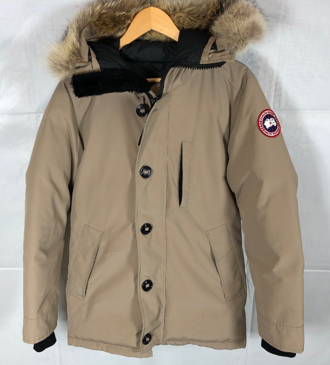 CANADA GOOSE カナダグース JASPER ジャスパー ダウンジャケット サイズ:S 3438JM タン ☆良品☆[65-0129-O4]_画像1