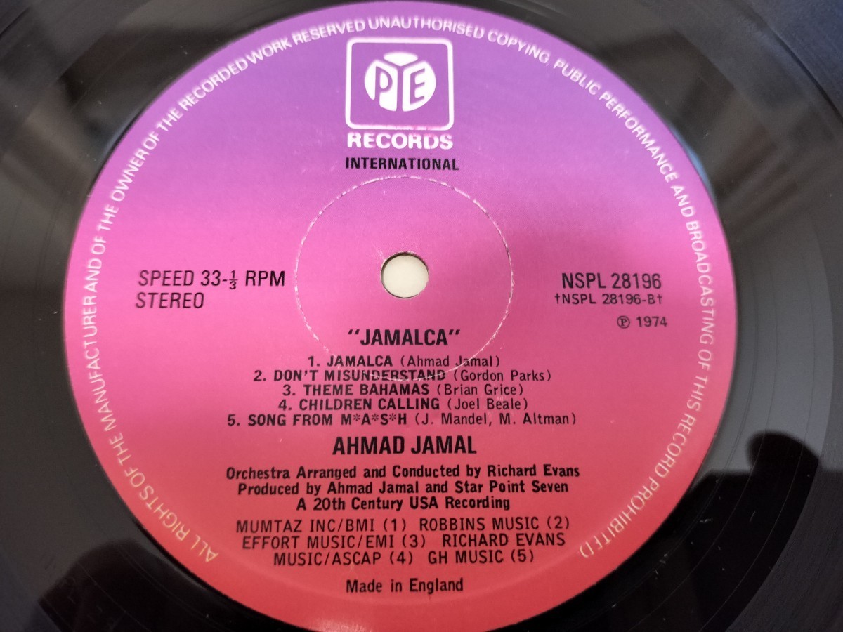 UKオリジナル Ahmad Jamal / Jamalca LP アーマッド・ジャマル_画像4