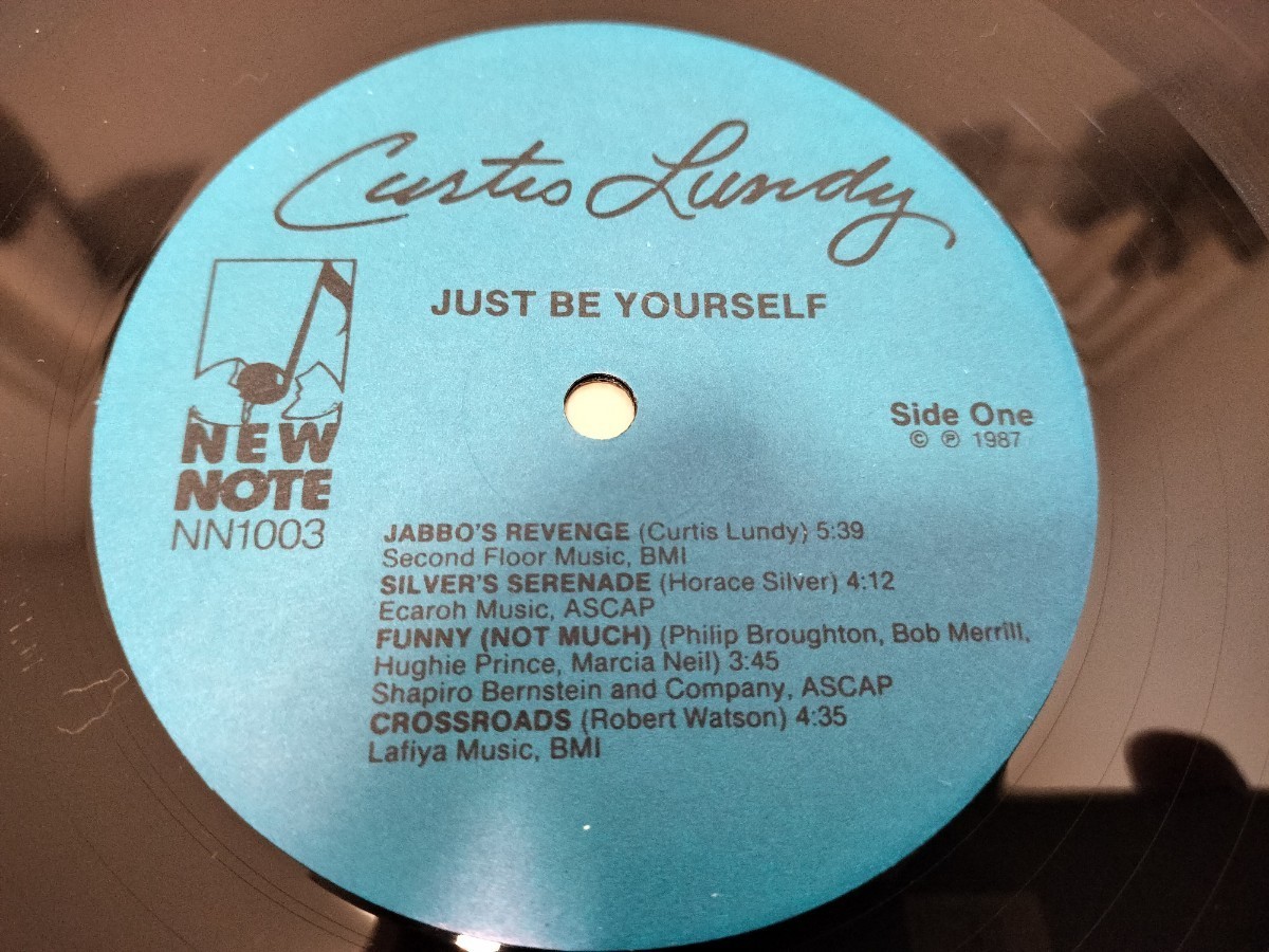極美品 USオリジナル Curtis lundy / Just Be Yourself LP Carmen Lundy spiritual jazzの画像4