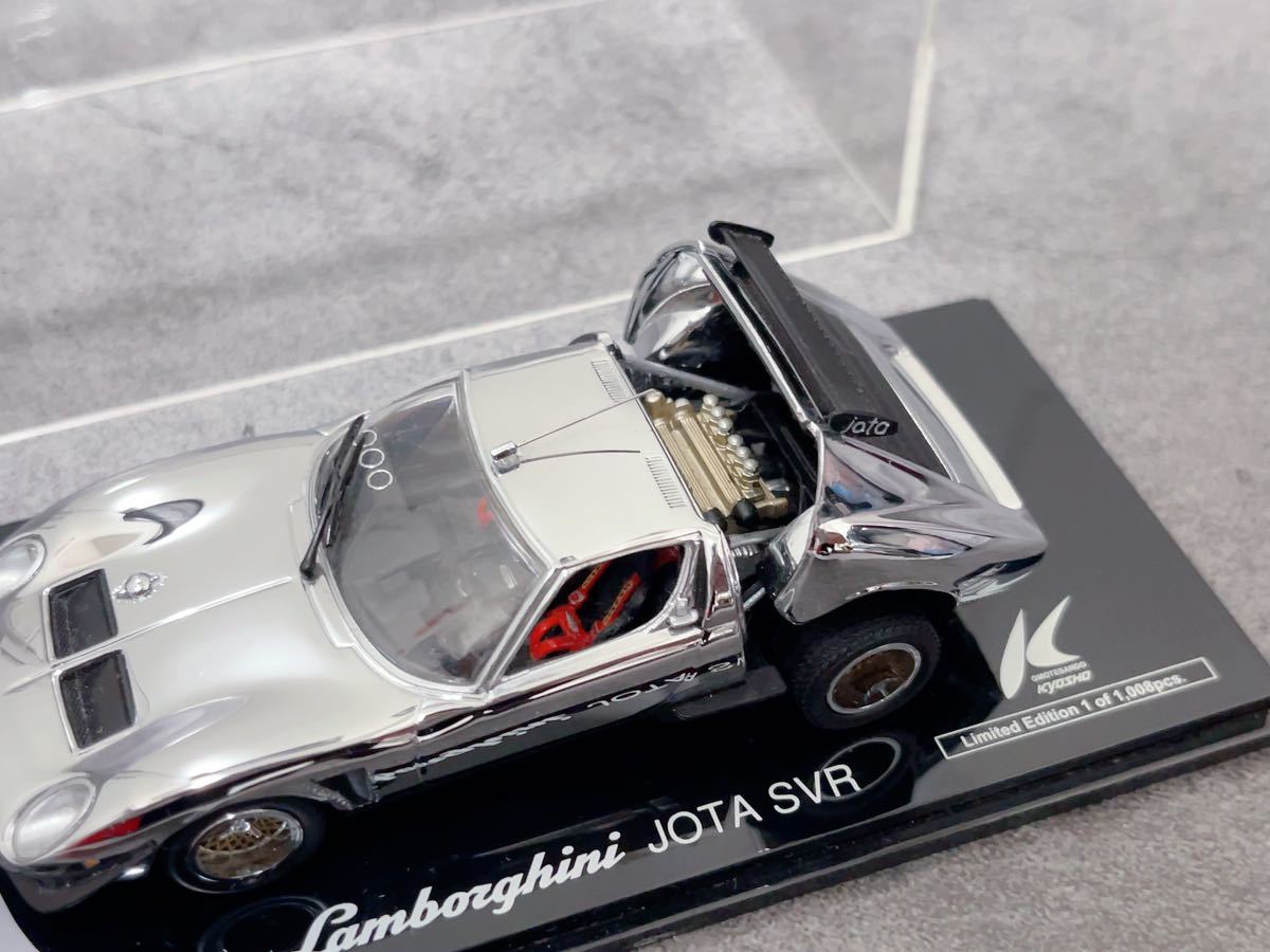 1/43 京商 KYOSHO ランボルギーニ JOTA SVR CHROME 表参道限定品 （1 of 1008pcs）クローム イオタ　希少品_画像2