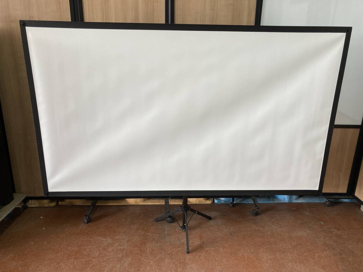 80 -inch mobile screen assembly type Epson EPSON 1771X996 ELPSC21 16:9 stand-alone used beautiful goods 
