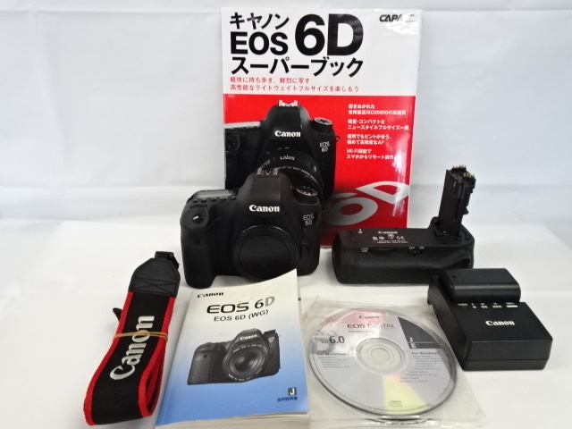 CANON EOS　6D ボディ　キャノン　デジタル一眼レフカメラ　充電器・バッテリー1・バッテリーグリップ　BG-E13　付属品　Canon　EOS　6D付_画像1
