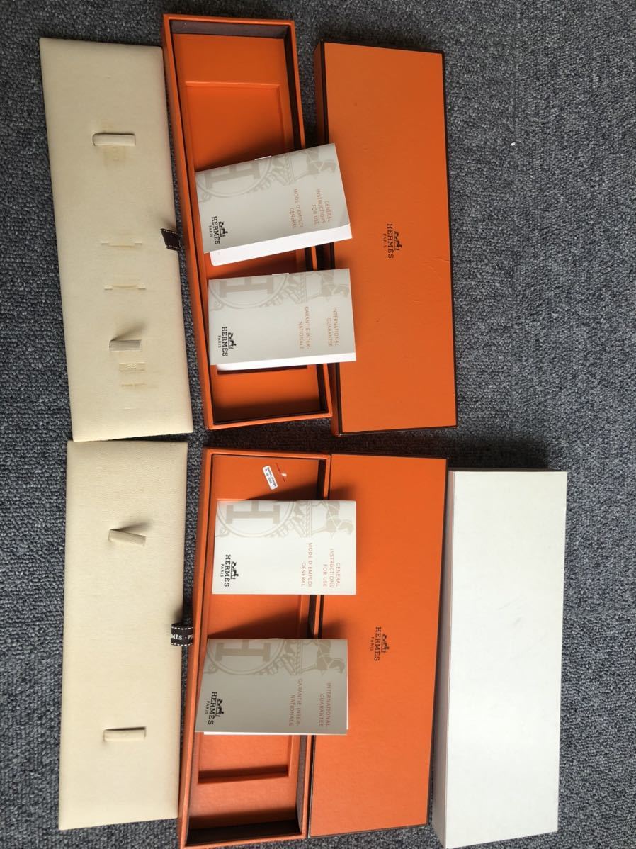 Yahoo!オークション - HERMES エルメス 腕時計空箱正規品 BOX 2個セッ...