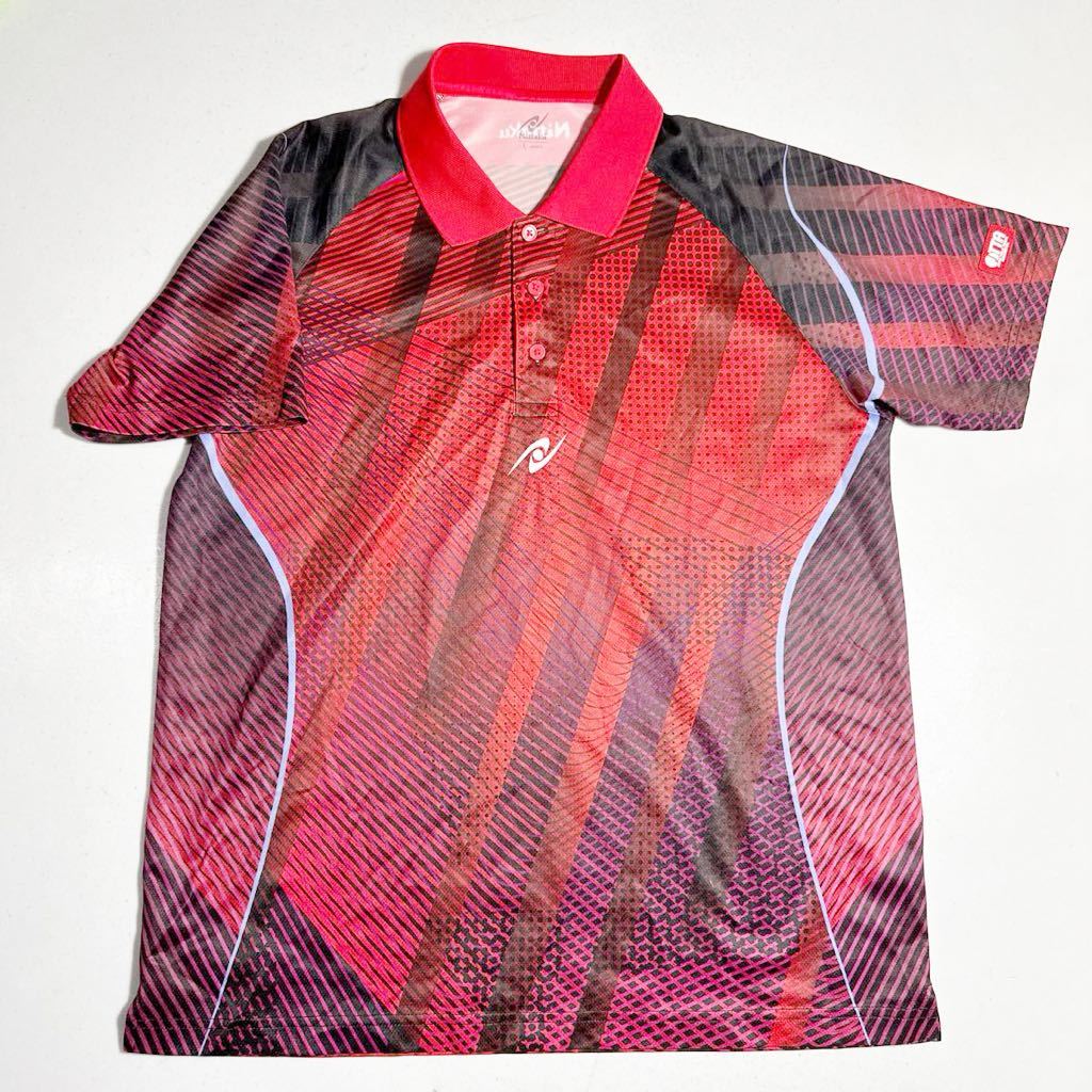 ニッタクnittaku JTTA 日本卓球協会公認赤レッドポロシャツ