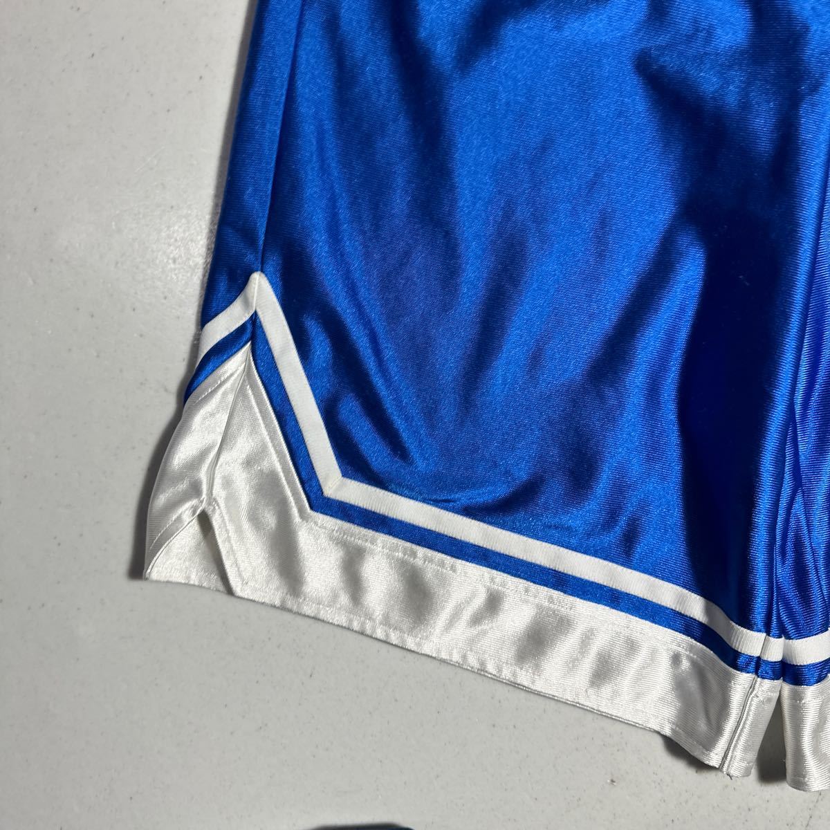 チャンピオン champion 青 ブルー バスケットボール トレーニング用 光沢バスパン バスケパンツ Mサイズ_画像4