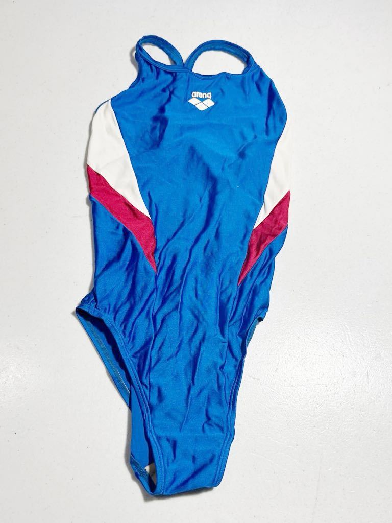 アリーナ arena 青 ブルー 競泳水着 スイムウェア Vバック レディース 女性用 Lサイズ_画像1