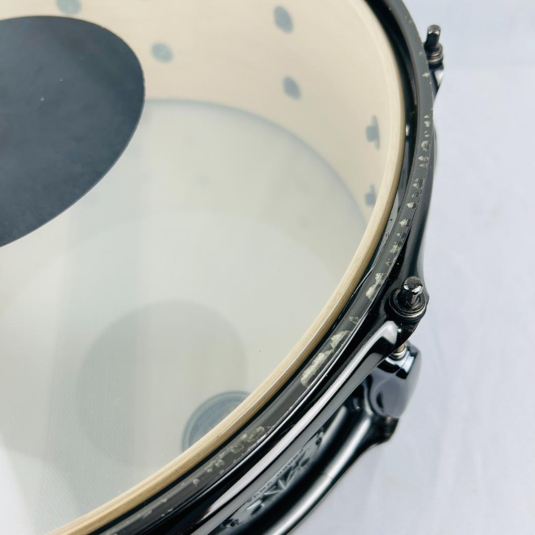 【送料込み】TAMA ARTWOOD CUSTOM AM1455B-TTB 14×5.5 スネア ドラム タマ スネアケース チューニングキー ＃531113の画像7