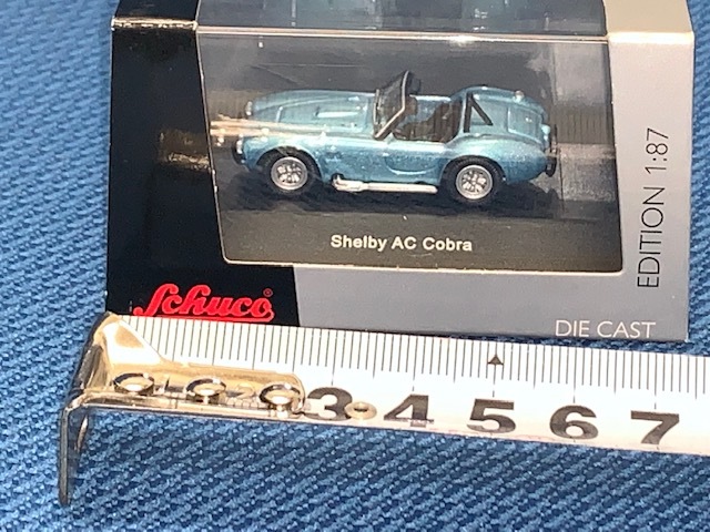 schucoシュコー1/87 Shelby　AC　CobraシェルビーACコブラ　ブルーメタリック　新品未使用 _画像4