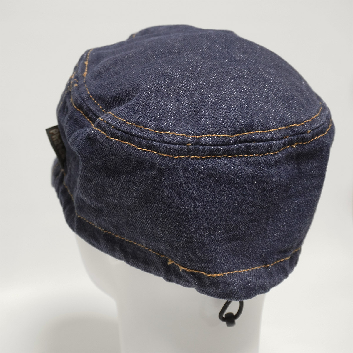 PHATEE DENIM HALF CAP ファッティー デニム ハーフキャップ 帽子 インディゴ ヘンプ/コットン ワークキャップ_画像3