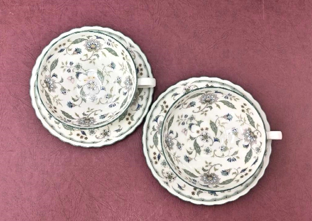 1円～【美品】Noritake BONECHINA ノリタケ ボーンチャイナ カップ＆ソーサー4415×2 ＆ マグカップ1567×2 おまとめ4客セット【保管品】_画像3