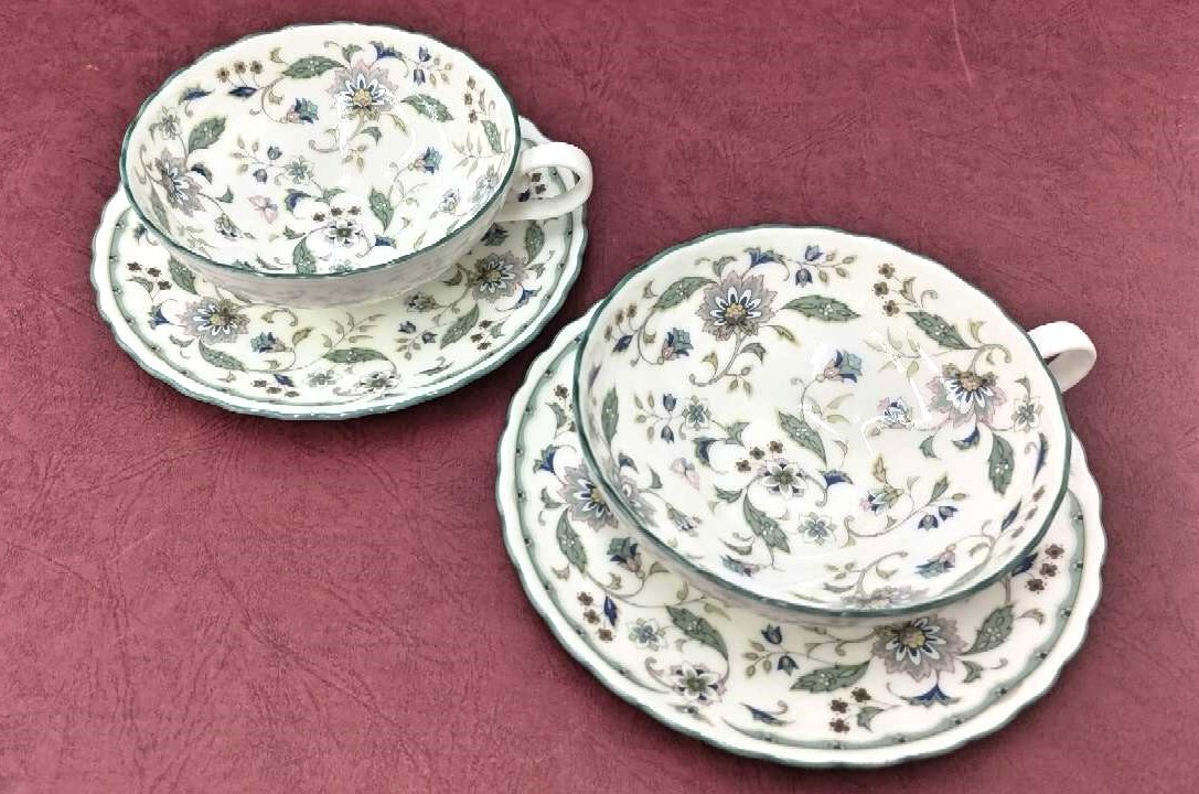 1円～【美品】Noritake BONECHINA ノリタケ ボーンチャイナ カップ＆ソーサー4415×2 ＆ マグカップ1567×2 おまとめ4客セット【保管品】_画像2