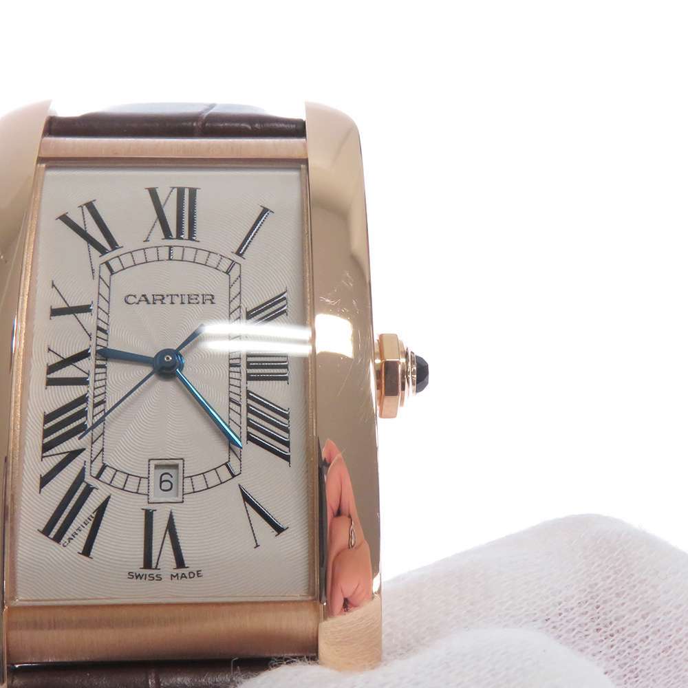 カルティエ タンクアメリカンLM W2609156 Cartier 腕時計 シルバー文字盤 【安心保証】_画像4