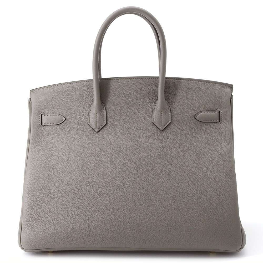 エルメス バーキン35 グリメイヤー/ゴールド金具 トゴ B刻印 HERMES Birkin ハンドバッグ_画像3