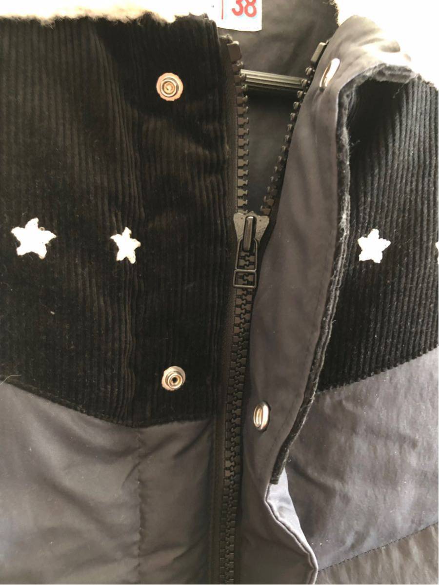  beautiful goods marble zMarbles corduroy switch nylon cotton inside the best jacket reverse side boa embroidery black black S TMT