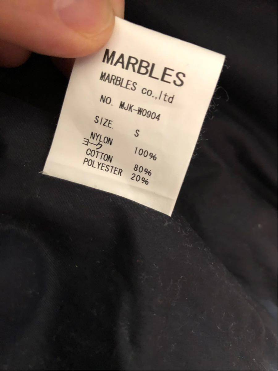  beautiful goods marble zMarbles corduroy switch nylon cotton inside the best jacket reverse side boa embroidery black black S TMT