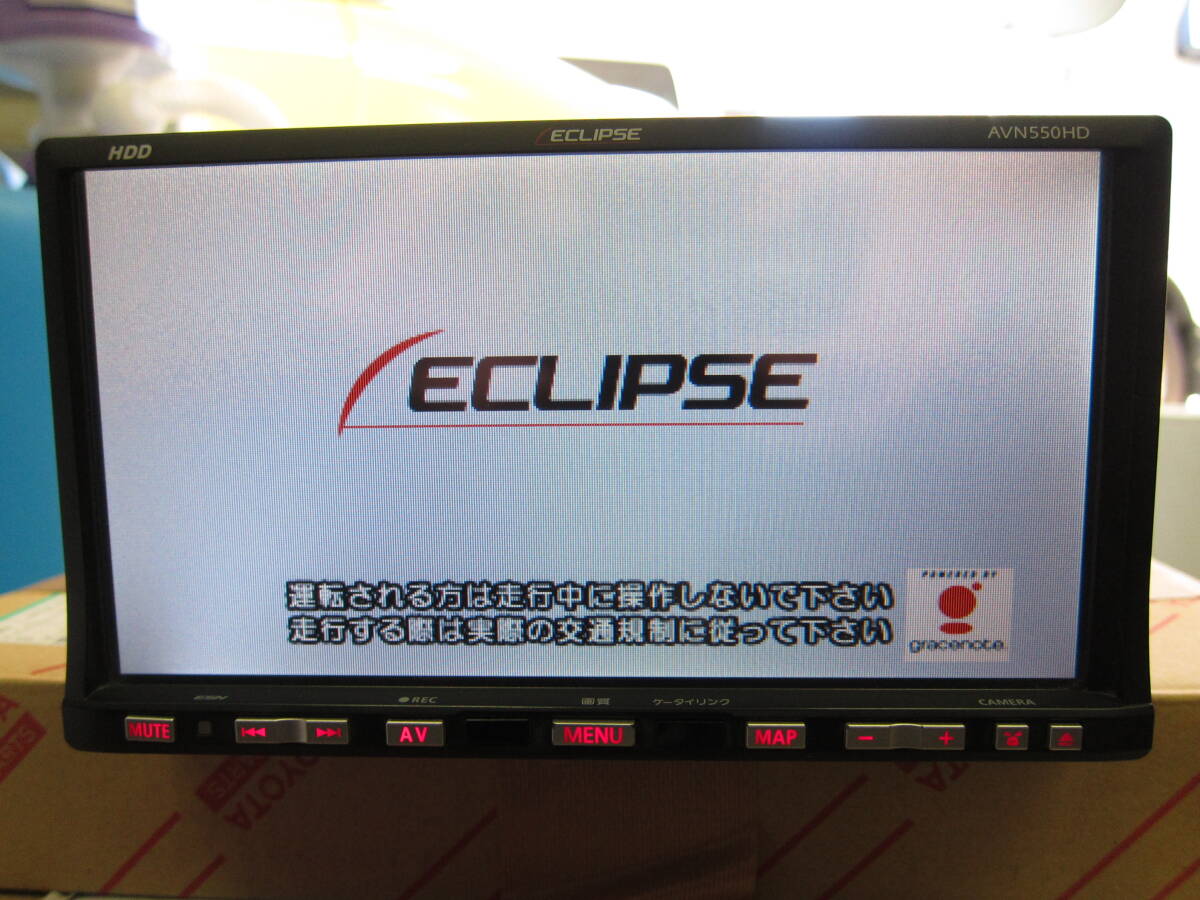 [ б/у ]ECLIPSE Eclipse AVN550HD 2DIN аудио цельный HDD navi AVN простой рабочее состояние подтверждено ②