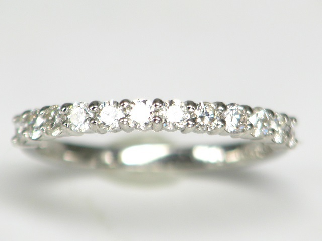 [ gem shop head office ]0.50ct good quality natural diamond PT950 Eternity ring 