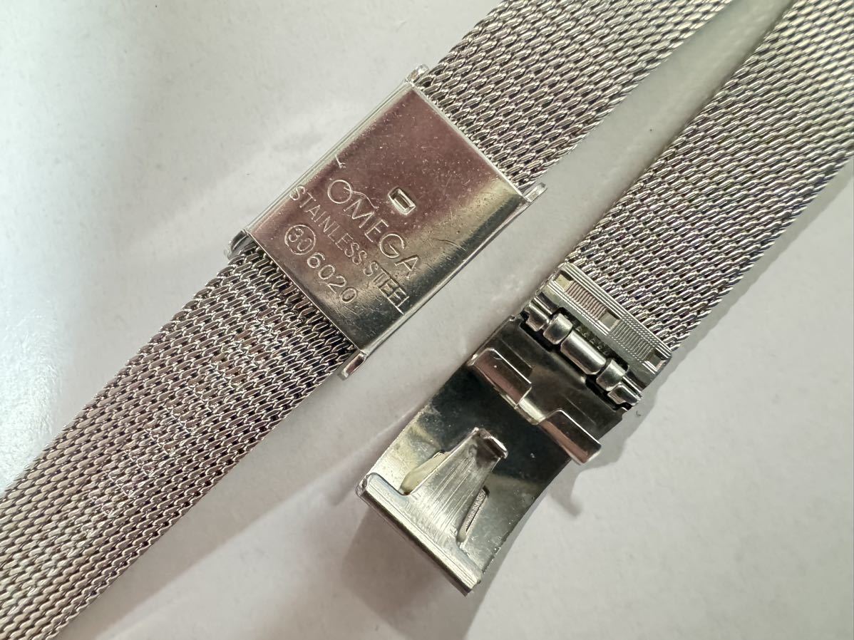 オメガ OMEGA 純正ベルト ブレス 6020 ラグ幅12mm SS レディース　腕時計用 メッシュベルト　OMEGA vintage stainless steel bracelet ト-1_画像8