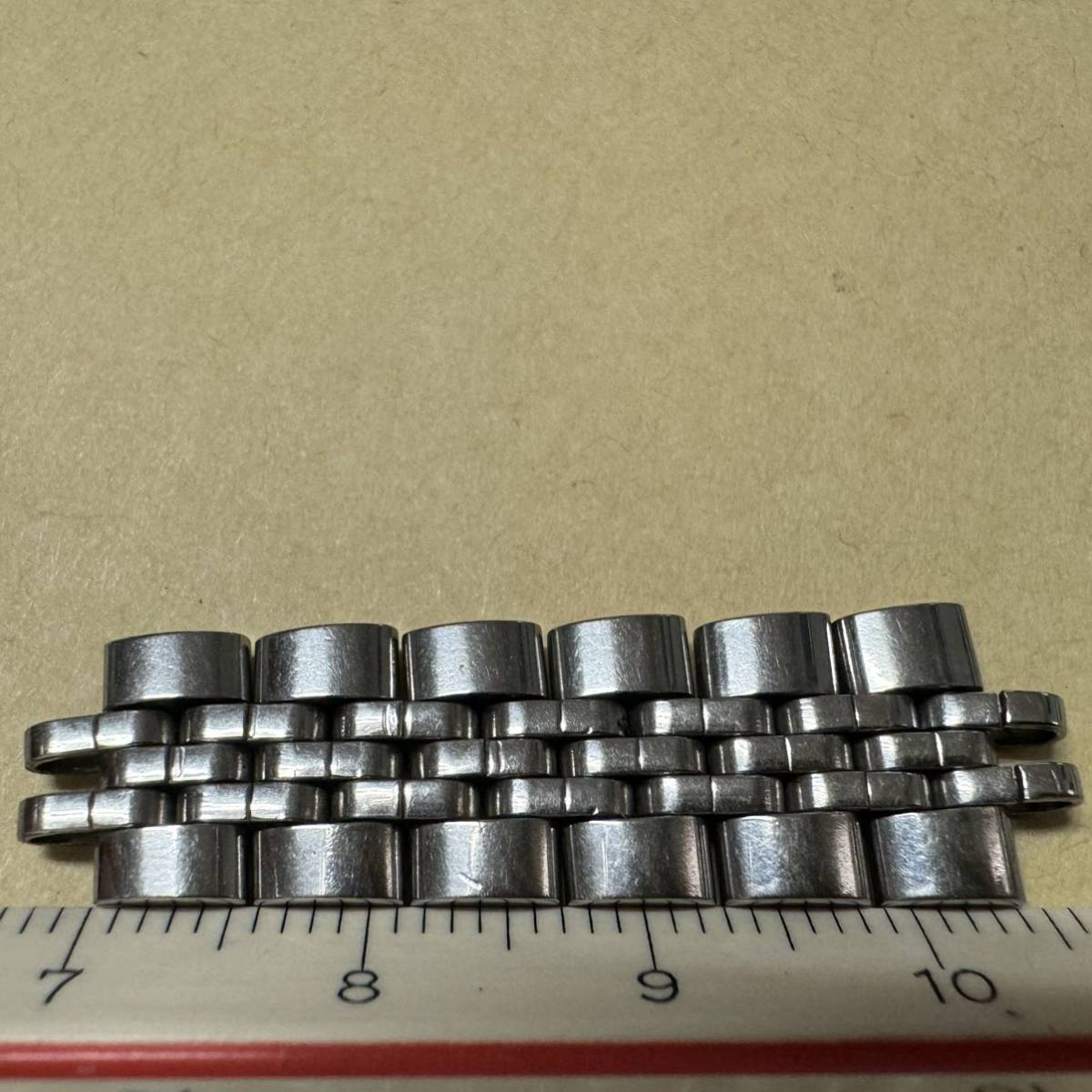 オメガ ベルトの部品　コマ レディース　5403 10mm〜12mm幅　ステンレス OMEGA stainless steel bracelet parts 　1cm-1.2cm幅 67-1_画像8