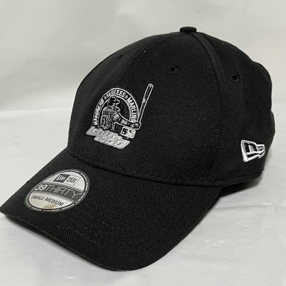NEW ERA ニューエラ イチロー3000安打記念 マリナーズ 39THIRTY ブラック 野球帽子 キャップの画像1