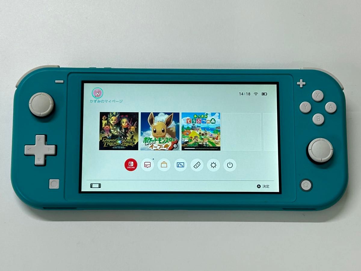 【送料無料】任天堂スイッチライト Nintendo Switch Liteターコイズ　中古本体のみ ［管理No.12308117］