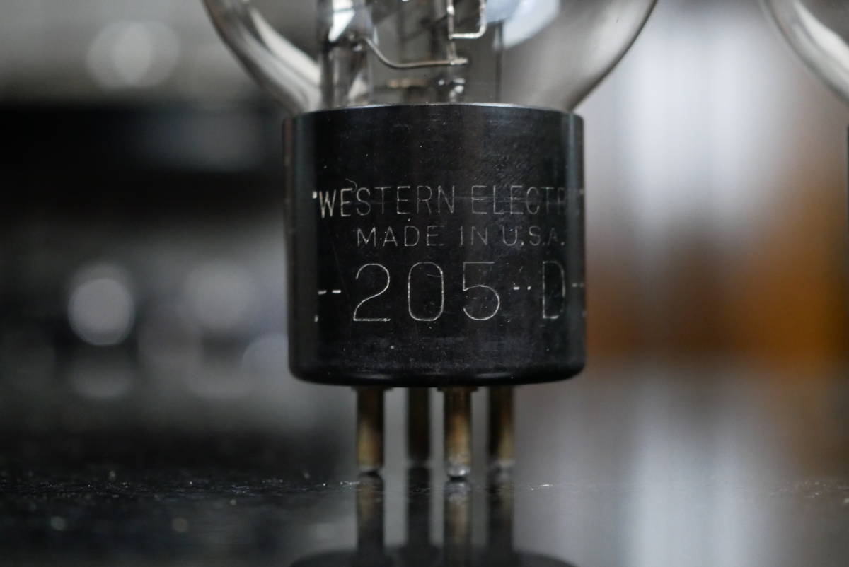 Western Electric WE ウエスタンエレクトリック 205D 真空管 貴重な刻印です！ ペア！ 音出ます。 一部難あり。 真空管アンプ 第2弾！_300Bを侑に凌ぐサウンドに驚愕です！