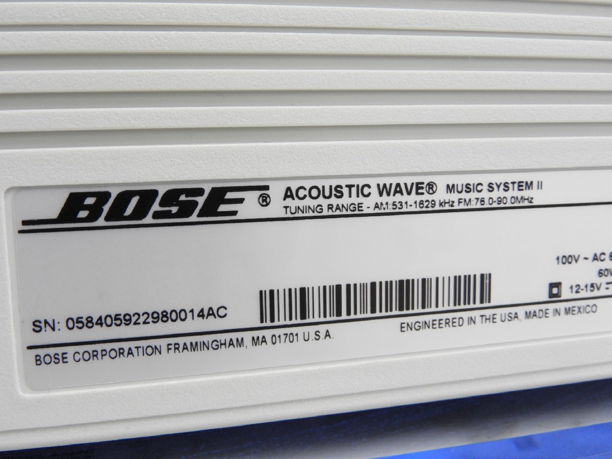 ☆ BOSE ボーズ ACOUSTIC WAVE MUSIC SYSTEM II ☆ジャンク☆_画像7