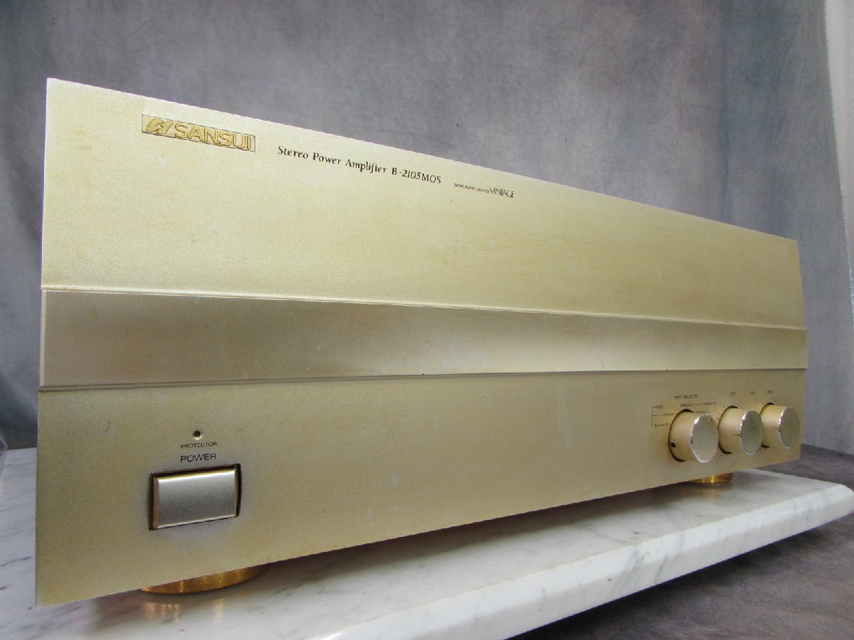 SANSUI B-2105 MOS VINTAGEの人気と中古価格そして過去の音質 SANSUI B-2105 MOS VINTAGEの人気と中古価格そして過去の音質