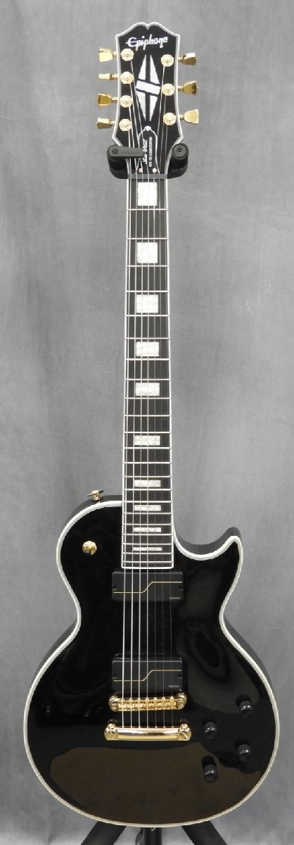 ☆ Epiphone エピフォン Les Paul MKH ORIGINS CUSTOM 7弦 エレキギター #23021525183 ケース付き ☆中古☆_画像2