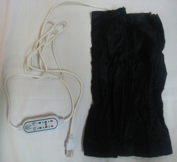 Ea1 00861[ with translation ]iVOIDDECK USB type electric blanket Brown 3 -step timer button & temperature adjustment attaching cold . hour * knees * shoulder .. to!